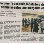 Article Dynamisme pour l'économie locale lors de la rencontre annuelle entre commerçants et artisans