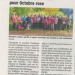 Article de presse Octobre Rose